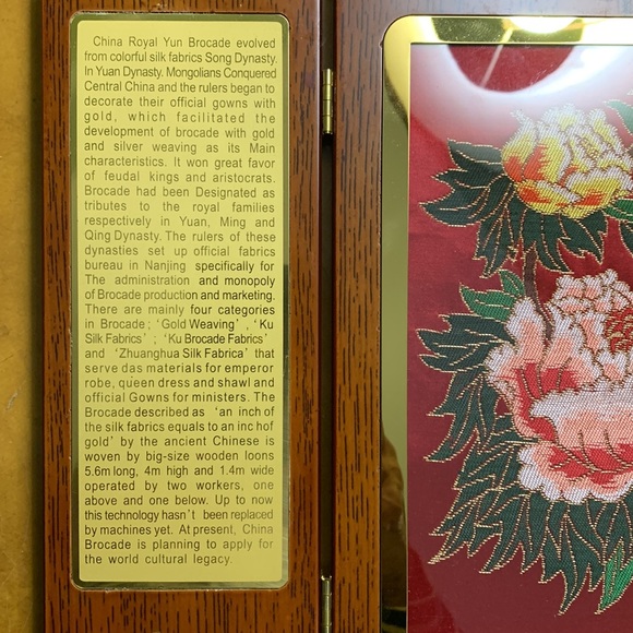 Yun Brocade of China Decorative Floral Folding Screen - Picture 5 of 13